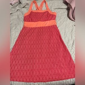 CABELAS Coral Criss Cross Midi Sun Dress